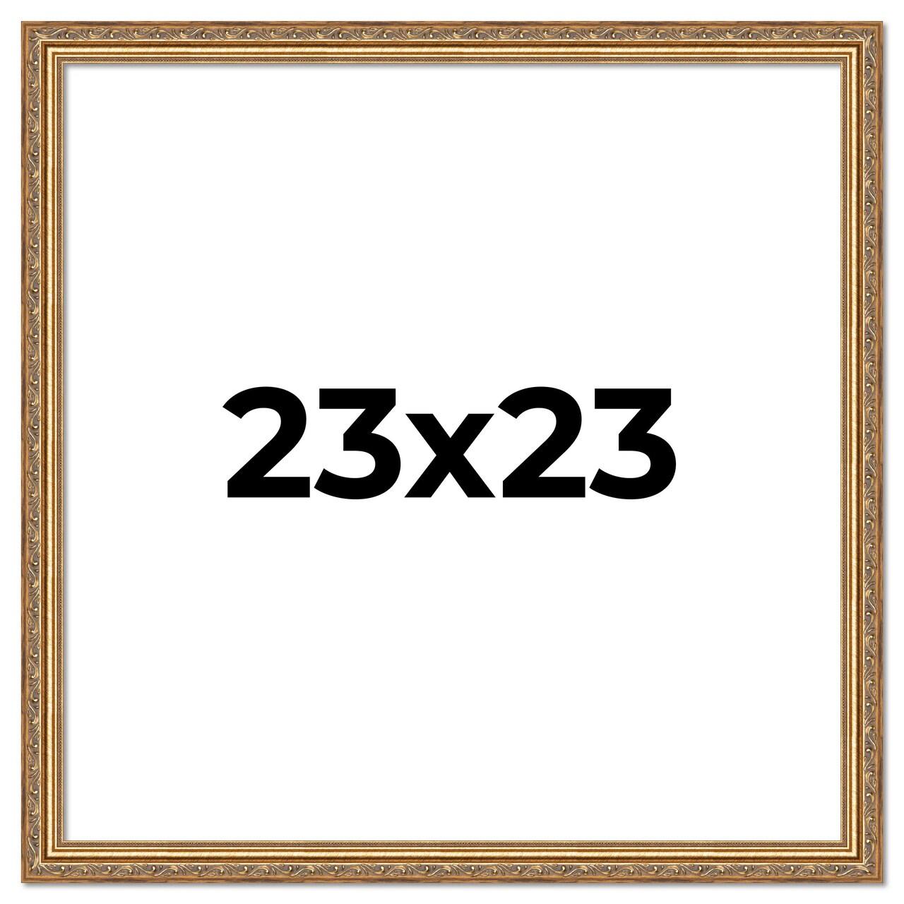23x23 Museum-Quality Picture Frame with UV-Resistant Acrylic & Acid-Free Backing, Available in 4 Finishes - Gold, Silver, Bronze, and Black